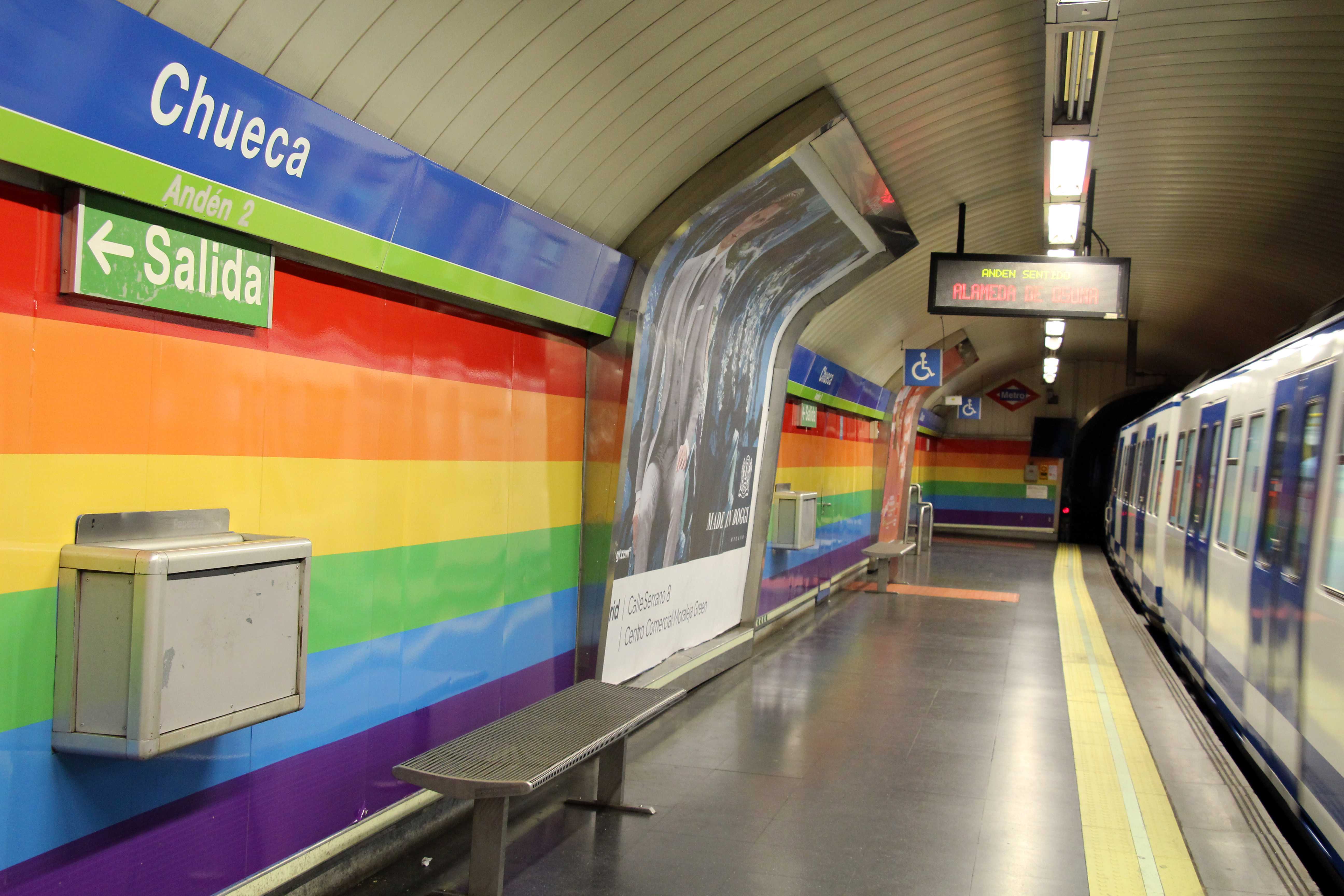 Tęczowe metro, Madryt